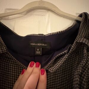 Banana Republic Checkered Work Pants